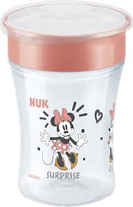 Nuk Disney Mickey Magic Cup, Learning Cup, 360° Leak-Proof Edge, BPA-Free, 8 Months, 8 Months, 230 ml, Red - Image 1