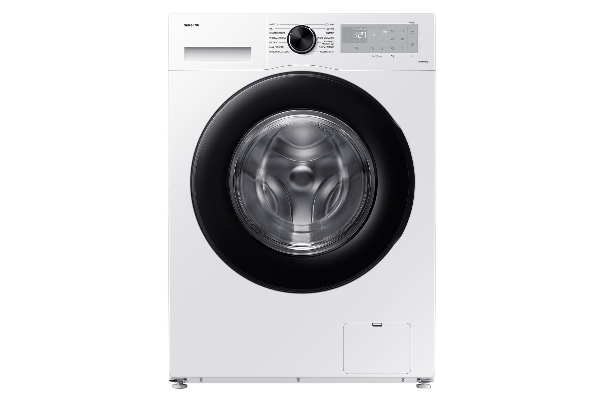 Samsung Crystal Clean WW80CGC04DAHET Washing Machine, 8 kg, Wi-Fi, Ecobubble, Steam, Front Loader, 60 x 85 x 60 cm - Image 1