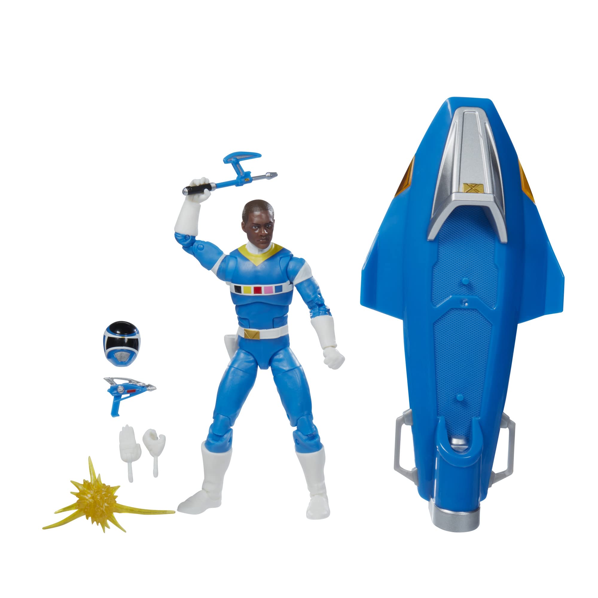 Power Rangers Hasbro Lightning Collection - in Space Blue Ranger & Galaxy Glider Deluxe Action Figure (F5398) - Image 1
