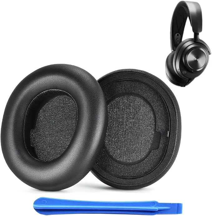 Replacement Ear Pads Protein Leather for Steelseries Arctis Nova Pro Wireless Headphones Cushions Durability Earpad Headset Ear Pads Cups - Image 1