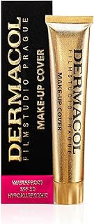 Dermacol Make-up Cover - Fond de teint Haute couvrance Résistant à l’eau SPF30, Beige clair pêche 209-30 g - Image 1