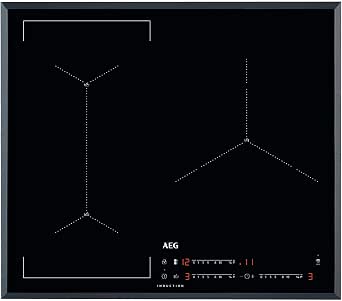 AEG IAE63421FB Flexible Induction Hob, Extra Flat 3 Zones, Cooking Assistant, Quick Heating, Automatic Connection System, Two-Zone Bridge Function, Boil Control, Grey, 60 cm          [Energy Class A+] - Image 1