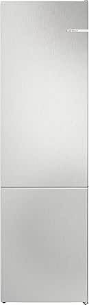 Bosch KGN392LAG Series 4, Free installation combined refrigerator, Total No Frost, VitaFresh XXL: Extra large space for your fresh food, PerfectFit, LED light, Steel, 203 x 60 cm          [Energy Class A] - Image 1