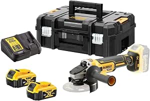 DeWalt DCG405P2-QW XR 18V 5Ah Li-Ion Brushless Grinder - 125 mm - 2 Batteries - TSTAK Box - Image 1