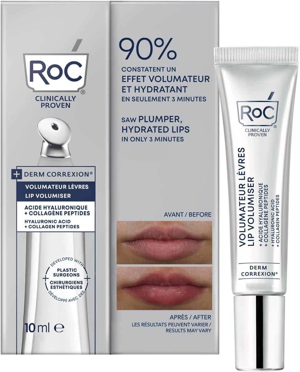 RoC Derm Correxion Lip Volumizer | Volumateur Lèvres, Baume Repulpant à l'Acide Hyaluronique & aux Peptides de Collagène | 10 ml - Image 1