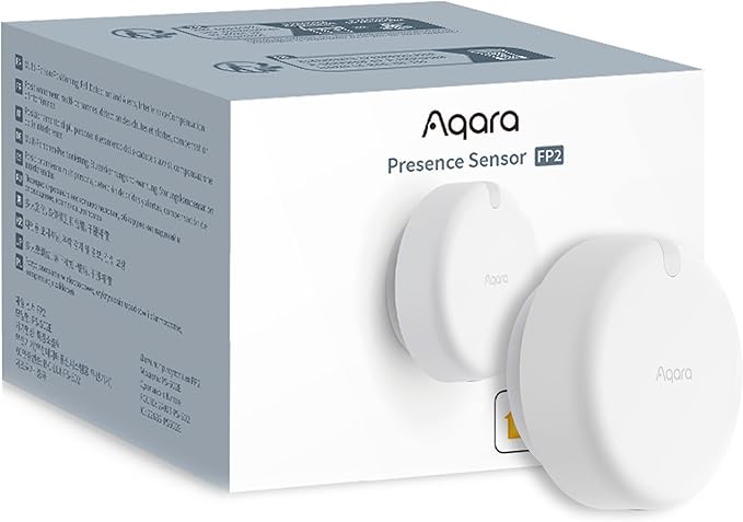 Aqara WiFi Presence Detector FP2, mmWave Radar, Wired, Zone Positioning, Multi-Person Detection and Fall, Compatible with HomeKit, Alexa, Google Home and Home Assistant - Image 1