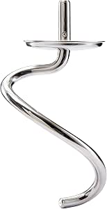 Kenwood Stainless Steel Dough Hook KAT52.000SS - Accessory for Kenwood Food Processors - Suitable for All Chef Food Processors - Dishwasher Safe - Stainless Steel - Image 1
