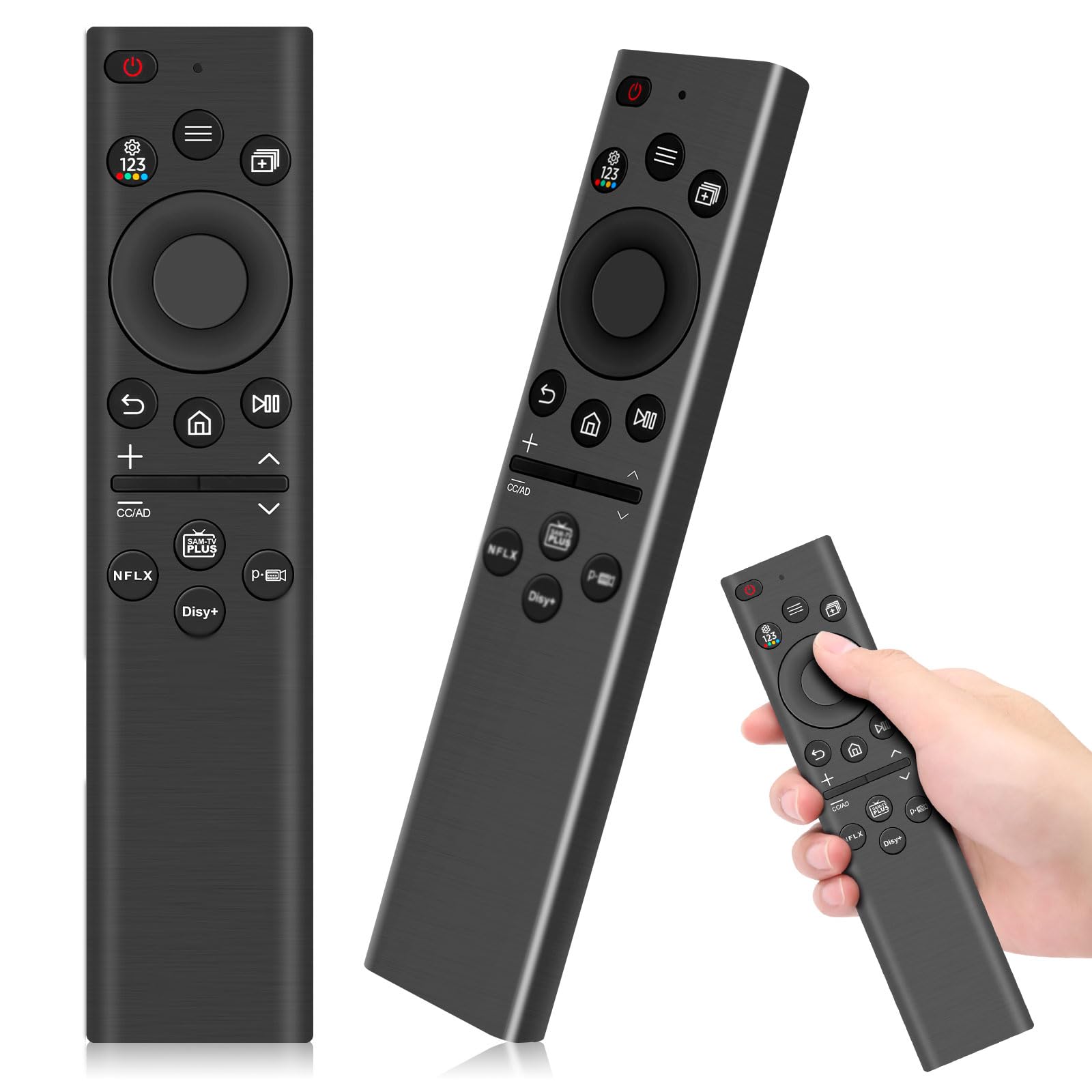 BN59-01385A Replacement Universal Remote Control for Samsung QLED OLED 4K 8K Smart TV with 4 Shortcut Buttons, BN59-01385A - Image 1