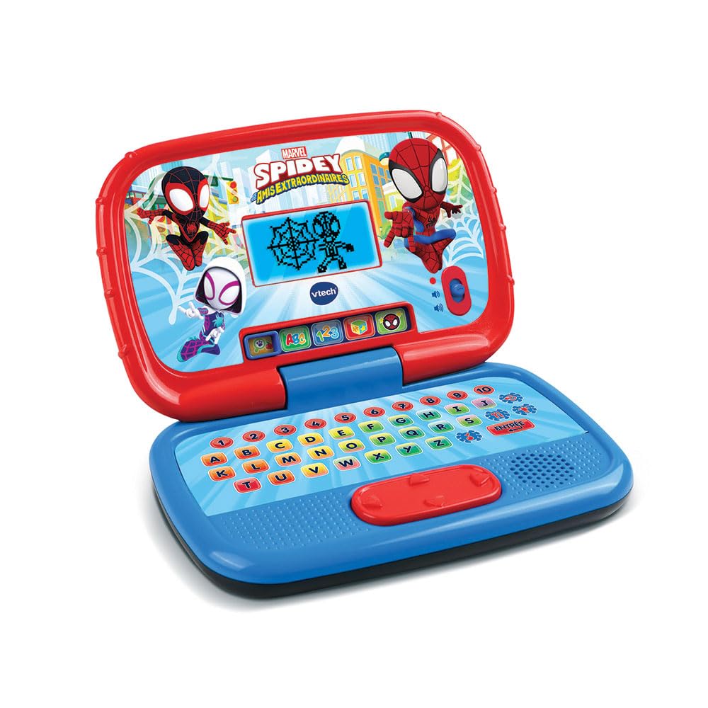 VTech - Disney Junior Spidey, My Educational Computer, Children's Computer with Backlit Screen, 15 Educational Activities and Games, Gift for Children from 3 to 7 Years - English Content - Image 1