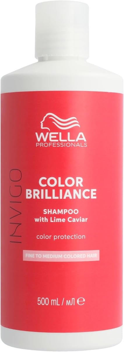 Wella Professionals INVIGO COLOR BRILLIANCE Shampoo - Maintains Radiance and Protection of Hair Colour - Shampoo for Fine to Normal Coloured Hair, 500 ml - Image 1