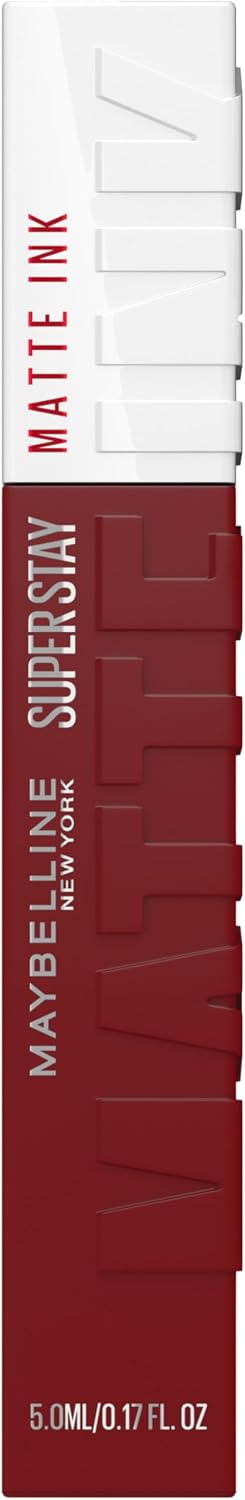 Maybelline New-York – Rouge à Lèvres Mat Liquide – Longue Tenue – Superstay Matte Ink – Teinte : Voyager (50), 5 ml - Image 1