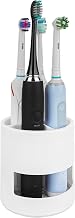 Electric Toothbrush Holder Countertop 4 Slots Plastic Toothbrush Holder Compatible with Oral-B IO, Philips Sonicare ProtectiveClean, Colgate ExtraClean (White) - Image 1