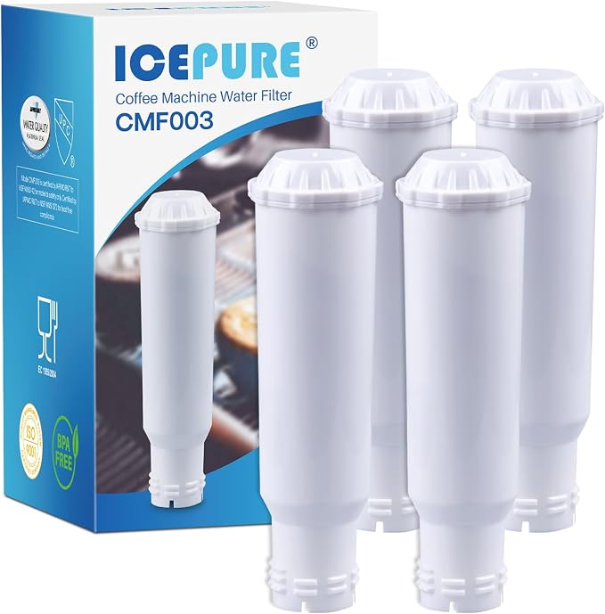 ICEPURE Coffee Machine Water Filter, Compatible with Krups F088 Pro Aqua, Fits Many Models AEG, Bosch, Siemens, Nivona, 4 Pieces (Warning: Not Fit for Jura White) - Image 1