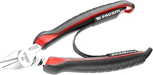 FACOM 391A.16CPE Electrician diagonal tapered spout clamp, Red/Black, 160 mm - Image 1