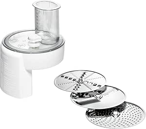 Bosch Hausgeräte MUZ4DS4 Food Processor Slicer (5 Functions, Compatible with Bosch MUM4 Food Processor), White          [Energy Class B] - Image 1