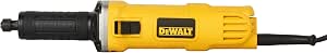 DEWALT DWE4884-QS 450 W Straight Grinder - Compact Body for Small Spaces - Very Good Ergonomics - With Self-Switch Coals - Includes 6 mm Precision Pliers and 2 Service Wrenches - Image 1