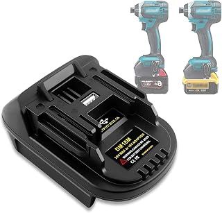 DM18M Adaptateur de batterie pour outils électriques Makita 18 V 20 V, adaptateur convertisseur pour Dewalt et Milwaukee M18 pour batterie Makita 18 V - Image 1