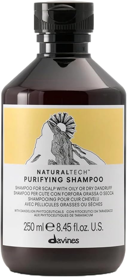 Davines natural tech purifying shampoo (for scalp with oily or dry dan. - Image 1
