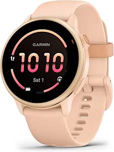 Garmin vívoactive 6 - Fitness & Health GPS Smartwatch with Ultra-Bright Screen - Pink Dawn with Peach Pink Case - Image 1