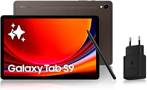 Samsung Galaxy Tab S9 Android Tablet, 11 Inch 256GB Storage, MicroSD Reader, WiFi, S Pen Included, Charcoal, 25W Fast Mains Charger Included, Amazon Version FR Exclusive - Image 1