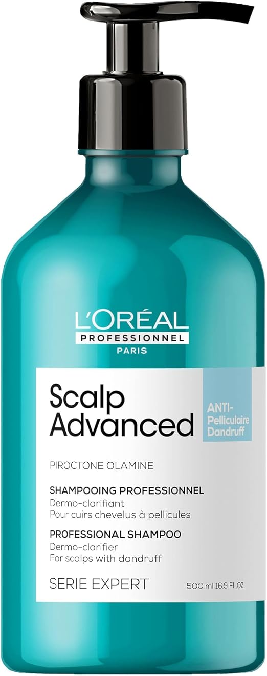 L'Oréal Professionnel, Shampoing Anti-Peliculles, Elimine jusqu'à 100% des Pellicules Visibles, Soin Dermo-Clarifiant pour Cuirs Chevelus à Peliculles Sèches & Grasses, Sans Silicone - Image 1