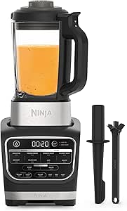 Ninja Foodi Heated Blender, 1000W, Capacity 1.7L, 10 Automatic Programs, Soup, Velvet, Compote, Jam, Smoothie, Brush and Cleaning Program, Black HB150EU - Image 1