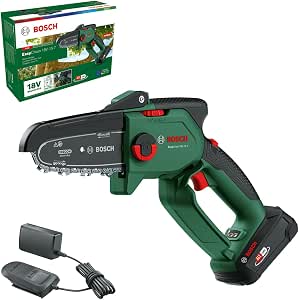 Bosch Élagueur sans fil compact EasyChain 18V-15-7 (pour couper le bois ; système 18 V ; vitesse de la chaîne : 6,95 m/s ; avec batterie 2,5 Ah et chargeur) - Image 1