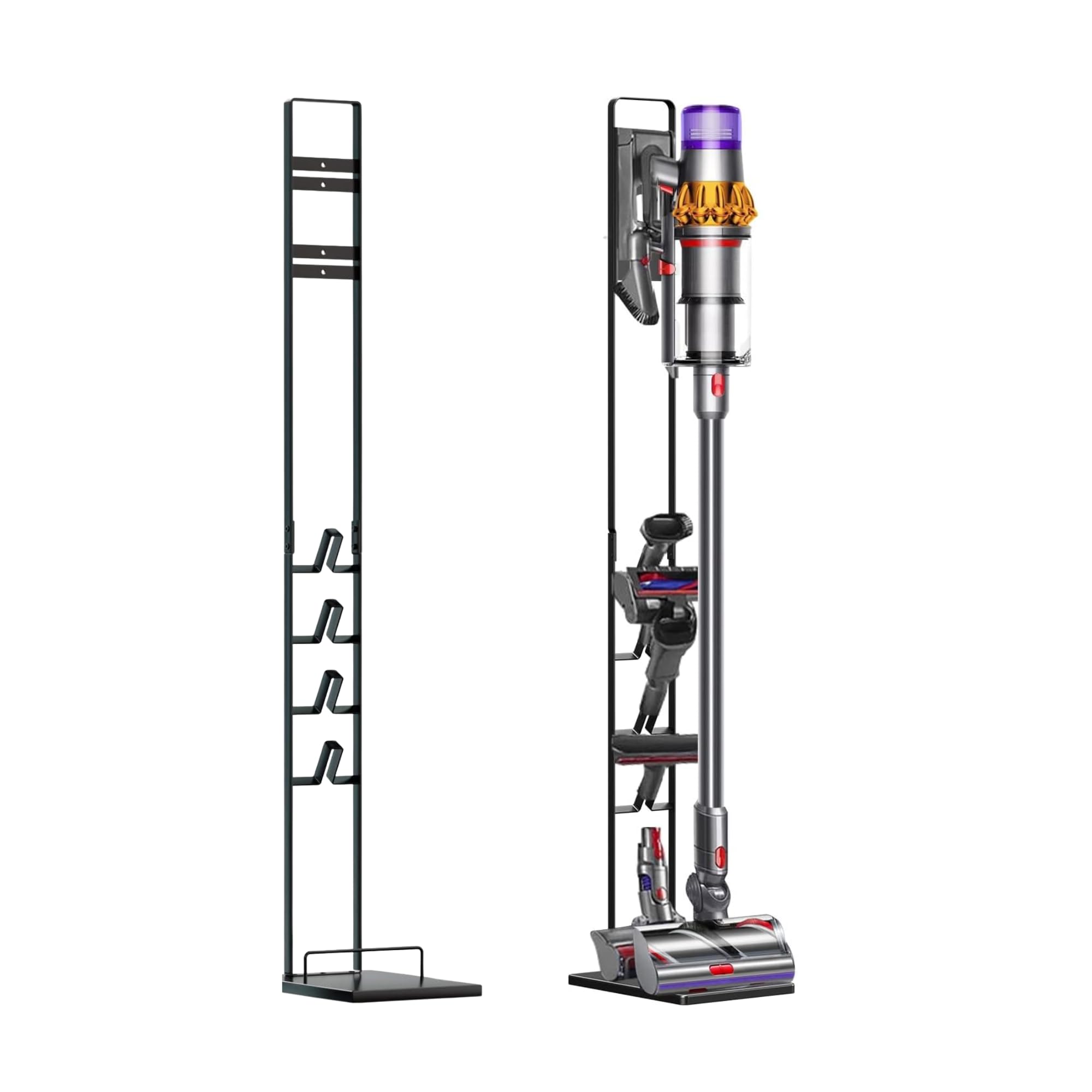 MORANGO Dyson Vacuum Cleaner Holder Storage Holder in Metallo Compatible with Dyson V6/V7/V8/V10/V11/DC58/DC59/DC62/DC74 Floor Mount, No Drilling Wall. - Image 1