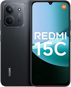 XIAOMI Redmi 15C Smartphone 2025 New - 6.9" Screen 120Hz | 50MP Dual Camera | 6000mAh | 4GB+128GB | IP64 | HyperOS 2 | Midnight Black, Does Not Include Charged Battery          [Energy Class A] - Image 1