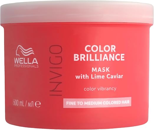 Wella Professionals Masque Cheveux Invigo Clor Brilliance - Redonne de la brillance à vos cheveux pour une couleur vibrante - Traitement intense pour cheveux colorés fins à normaux, - Image 1