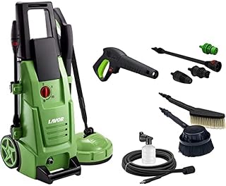 Lavor High Pressure LAVOR NJ Plus 145 WPS with Washing Programs and Fixed Brush, Rotary Brush, Floor Cleaning Accessory, Power 145 Bar Max, Flow Rate 420 l/h Max, Motor 1900W Green - Image 1