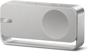 Bose Soundlink Home Enceinte, Premium, Enceinte d’étagère Portable, sans Fil et Bluetooth, Jusqu’à 9 Heures d’autonomie, Argenté Clair - Image 1