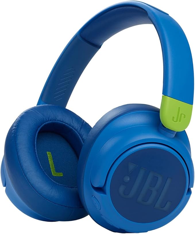 JBL JR 460NC Wireless Supra-Ear Headphones for Kids, Up to 30 Hours Playtime and JBL Safe Sound – Blue - Image 1