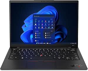 Lenovo ThinkPad X1 Carbon Gen 11 laptop with Intel Core i7-1365U vPro processor, 100% sRGB non-touch WUXGA display, 32GB LPDDR5 RAM, 1TB Gen4 performance SSD, Thunderbolt and - Image 1