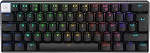 Logitech G Pro X 60 Lightspeed Wireless Gaming Keyboard, Mechanical Compact TKL 60 percent, LIGHTSYNC RGB, Double Layer PBT Keys, Optical GX Touch Switches, Windows PC, AZERTY FR – Black - Image 1