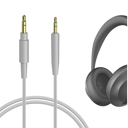 GEEKRIA Audio Cable Compatible with Bose 700, QuietComfort Ultra, QC 45/35II/35/25/SE, 3.5mm to 2.5mm Stereo Replacement Cable (1.2m) - Image 1
