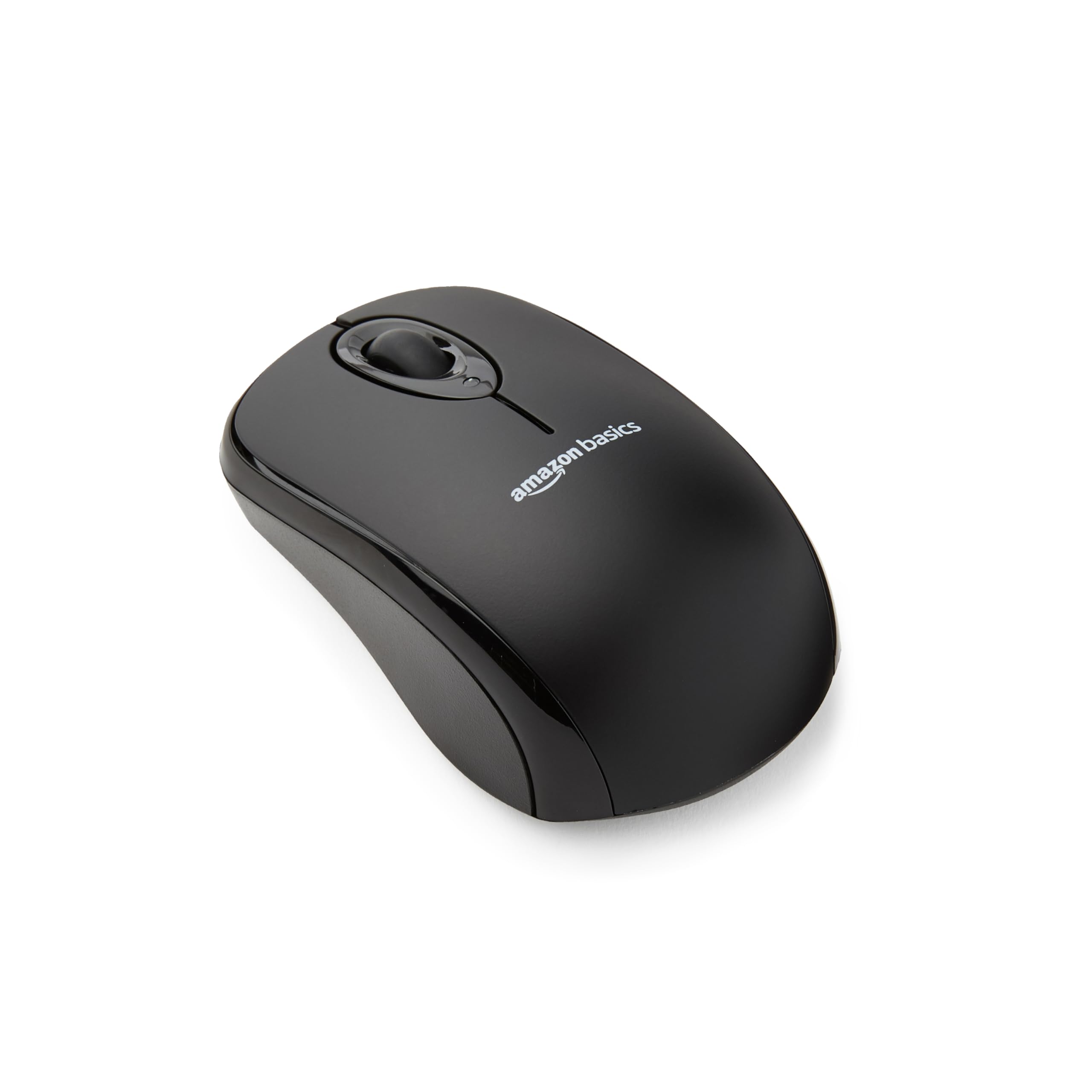 Amazon Basics Wireless Computer Mouse with USB Nano Receiver - Black - Image 1