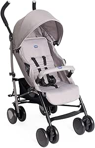 Chicco Echo Lite Pushchair, Ultra Compact, Lightweight, 0 Months to 22 kg, 4-Way Adjustable Backrest Reclining and Adjustable Backrest, Spacious Seat, Double Brakes and Front Swivel Wheels, Beige - Image 1