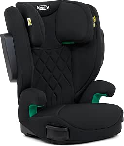 Graco EverSure™ i-Size Booster Seat with Backrest, Ages 3.5 to 12 (100-150cm), Child Booster Seat with Adjustable Armrests and Headrest, Lightweight, Black, Black - Image 1