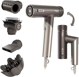 SpeedStyle Pro Flex Hair Dryer, Ultra-High Performance and Ultra-Fast, 4 Styling Tips, Lightweight, Ionic, No Thermal Damage, Folding Handle, All Hair Types, Mocha Silver HD542EU - Image 1