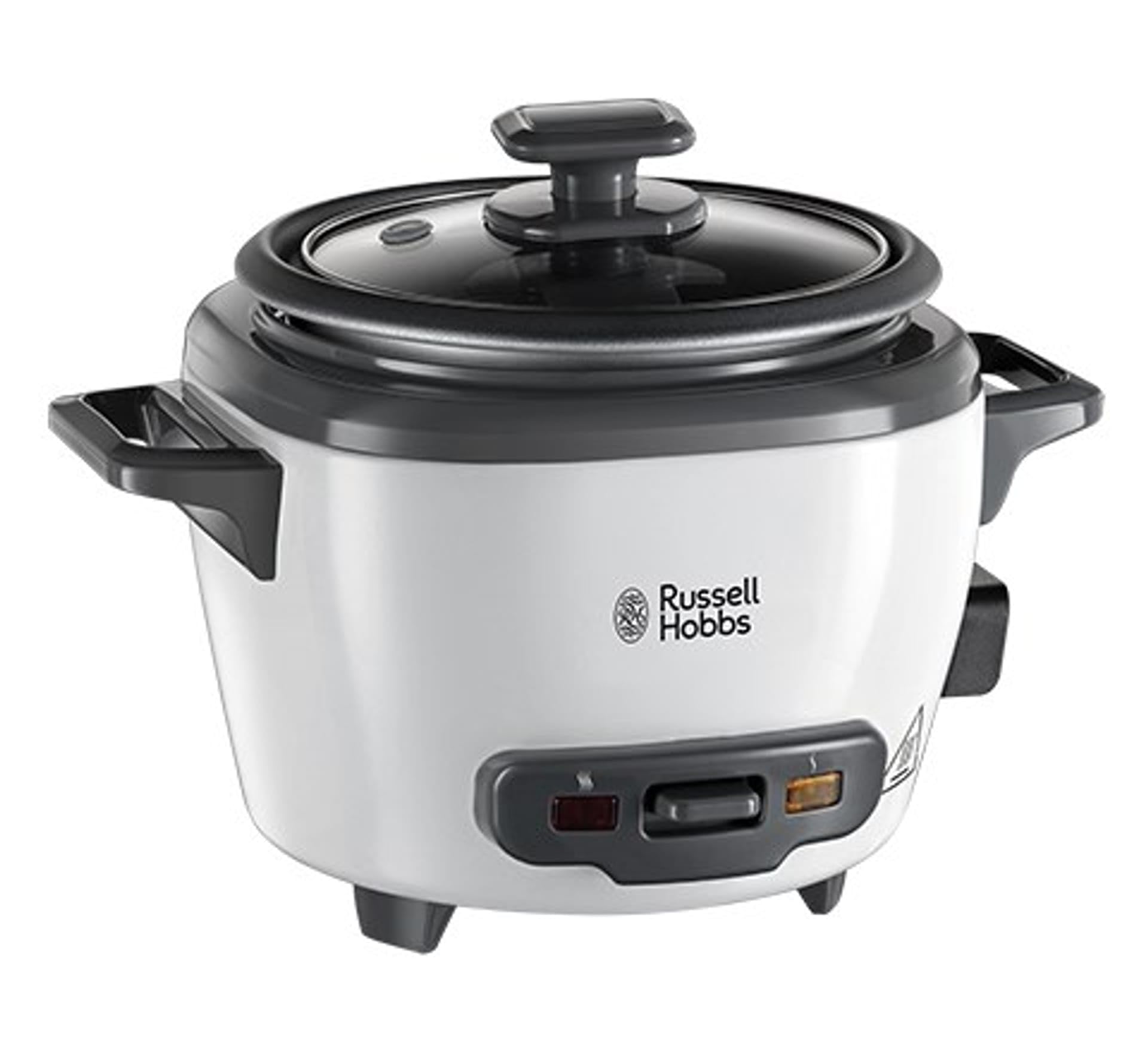 Russell Hobbs Rice Cooker [Mini] Slow Cooker (0.4L, 2 Servings, Also Ideal for Vegetables/Fish etc., Rice Spoon & Measuring Cup Incl., Warmer, Removable Washable Non-Stick Bowl) 27020-56 - Image 1