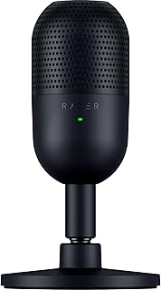 Razer Seiren V3 Mini - Microphone USB ultra-compact (microphone à condensateur 14 mm, directivité supercardioïde, détecteur de mise en sourdine, absorbeur de chocs intégré) Noir - Image 1