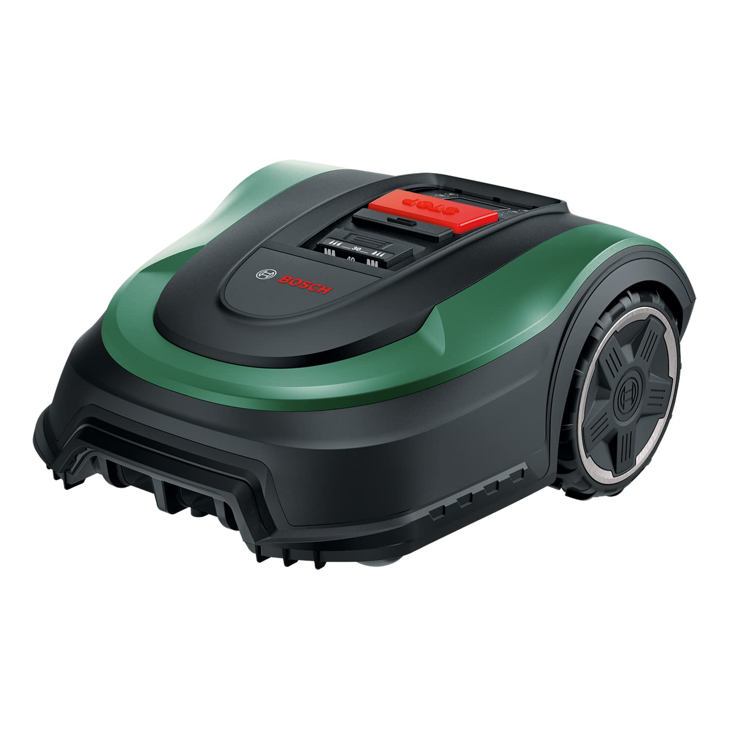 Bosch Robot Mower - Indego M 700 (with 18 V battery, charging station included, cutting width 19 cm, maximum mowing capacity of 700 m², in cardboard packaging) - Image 1