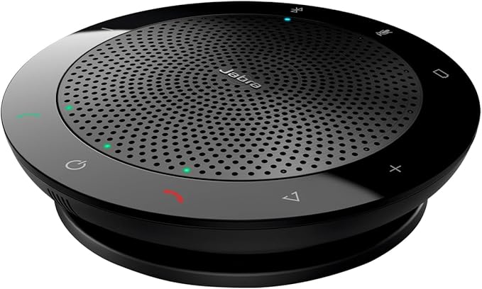Jabra Speak 510 Speaker – Microsoft Certified Portable Conference Speaker with USB – Connectivity with Laptops, Smartphones and Tablets - Image 1