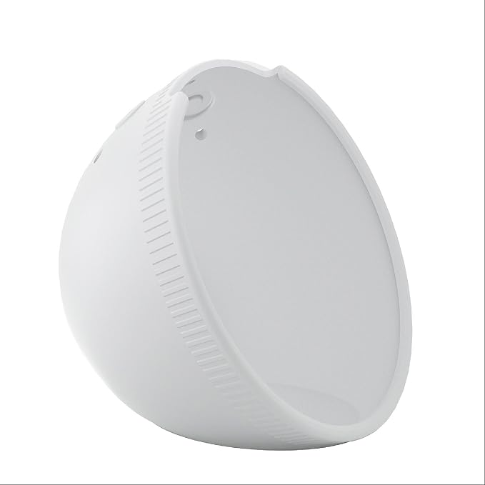 GIOPUEY Mince Coque Compatible avec Amazon Echo Pop, Matériau Silicone - White - Image 1