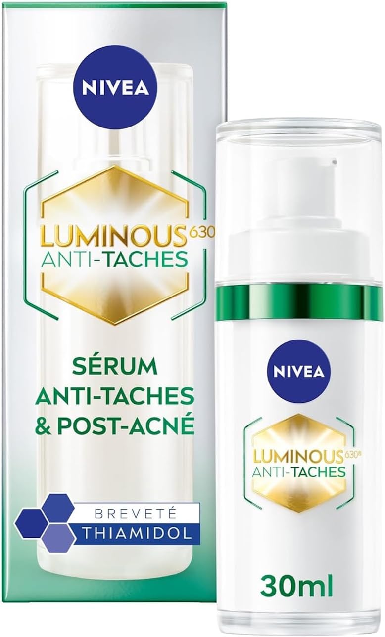 NIVEA Luminous 630 - Serum Visage Post-Acné - Réduit L'Apparence Des Marques - Effet Matifiant 12H - Teint Unifié - Thiamidol Breveté & Acide Hyaluronique - Peaux Grasses À Imperfections - 30 ml - Image 1