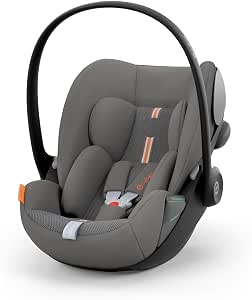 CYBEX Gold Cloud G i-Size Plus Case with Reducer Cushion for Newborns from Birth to Approximately 24 Months, Max. 13 kg, Lava Grey - Image 1