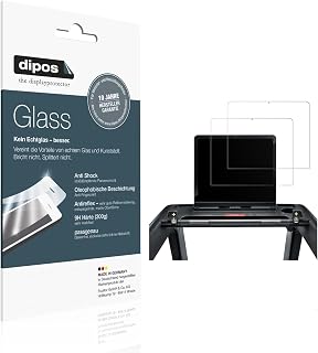 dipos I 2x Protection ecrán mat compatible avec Technogym Artis Run Verre souple Film Protecteur 9H - Image 1