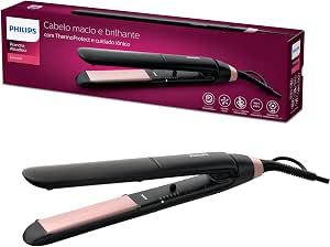 Philips ThermoProtect StraightCare Essential Straightener, Black, ‎23.4 x 18.5 x 7 cm (Model BHS378/00) - Image 1