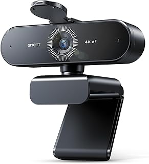 Webcam NOVA 4K, webcam 4K avec 2 microphones avec réduction du bruit, webcam Ultra HD avec grand angle 73° et cache objectif, mise au point automatique PDAF, webcam pour Mac, ordinateur portable, zoom - Image 1